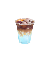 Iced Blue Sunset Latte