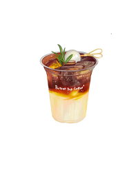Iced Lychee Sparkling Americano